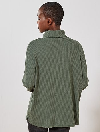 Camisola com gola subida - Kiabi