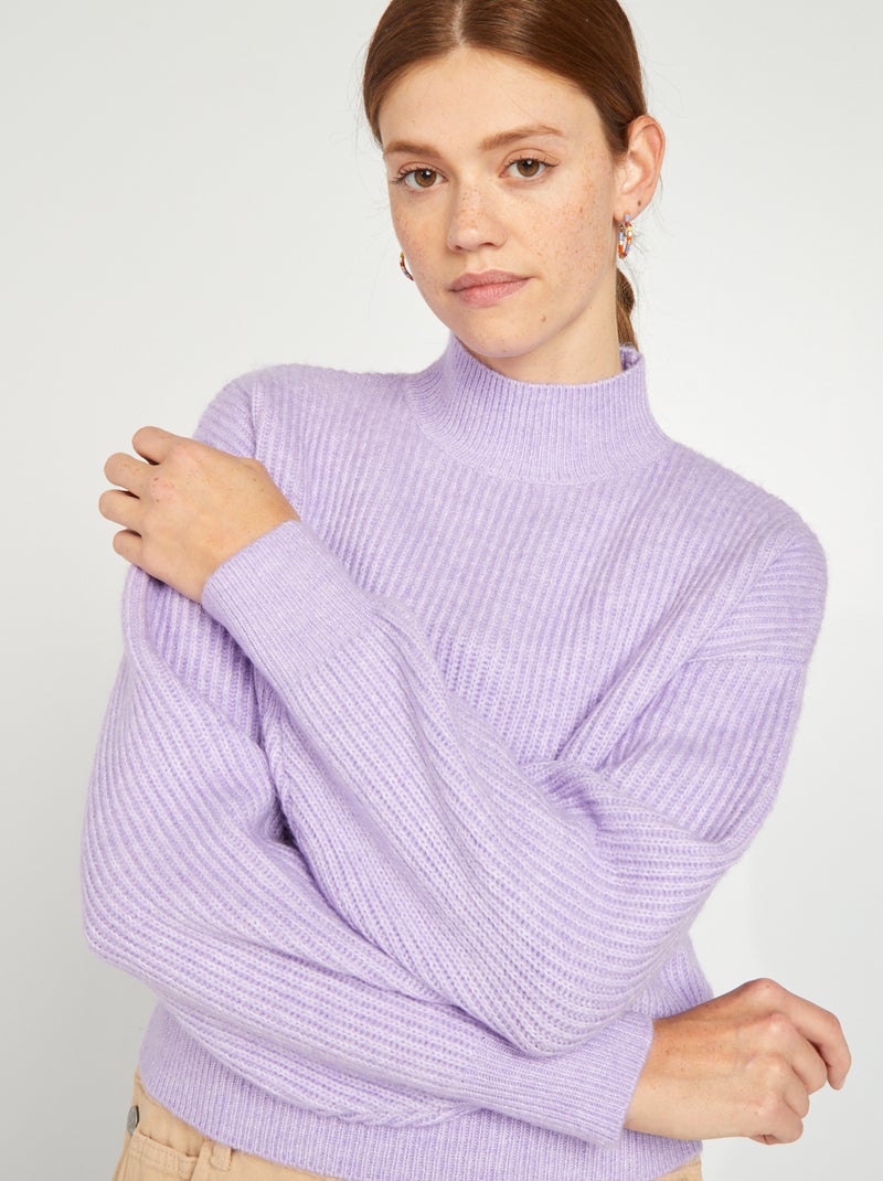 Camisola com gola subida VIOLETA - Kiabi