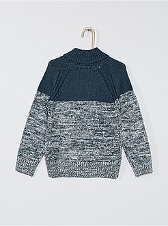 Camisola com gola tipo xaile - Kiabi