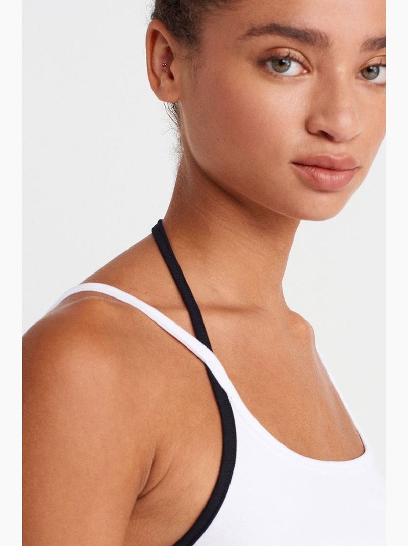 Camisola com laço frontal dilvin Branco - Kiabi