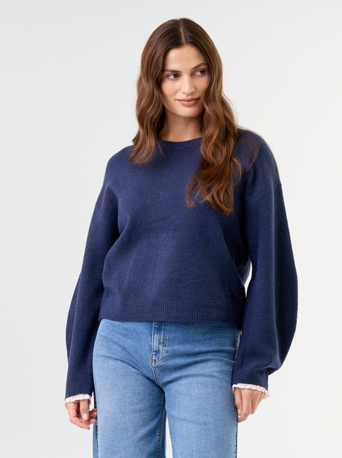 Camisola com lenço a condizer - Kiabi