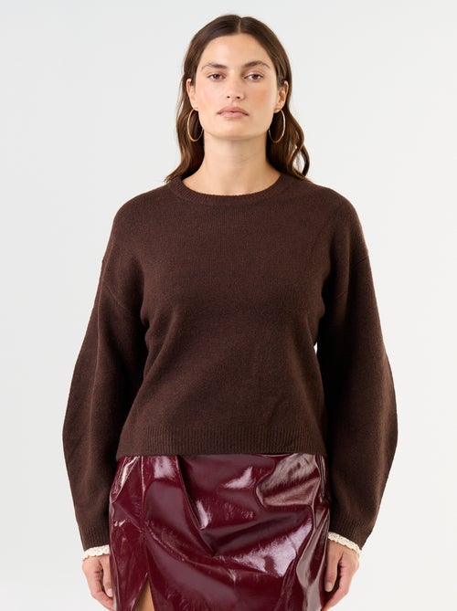 Camisola com lenço a condizer - Kiabi