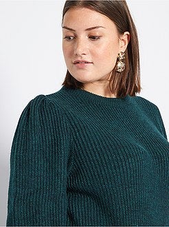 Camisola com manga de balão - Kiabi