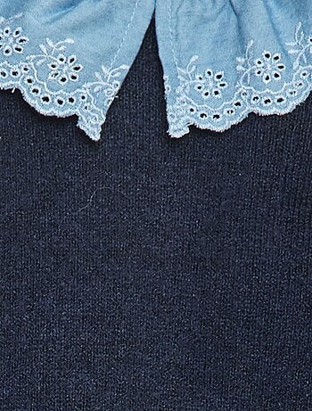 Camisola com mangas em algodão
