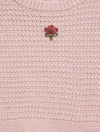 Camisola com mangas em voile de algodão