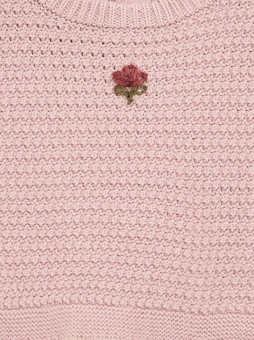 Camisola com mangas em voile de algodão - Kiabi