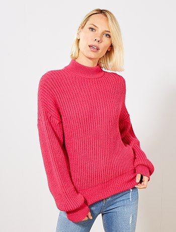 Camisola com mangas largas tipo morcego - Kiabi