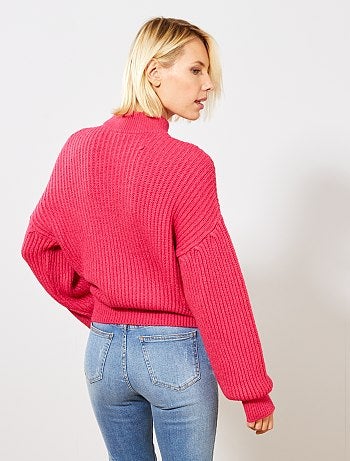 Camisola com mangas largas tipo morcego - Kiabi