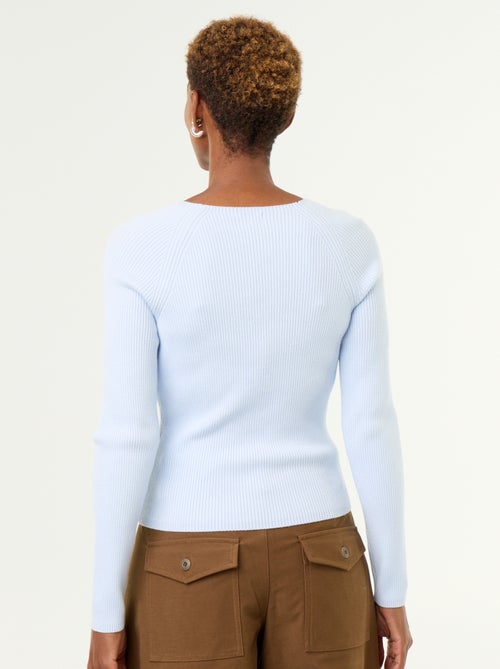 Camisola com mangas raglan com botões - Kiabi Camisola com mangas raglan com botões - Kiabi