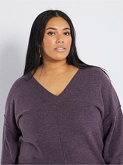 Camisola com matéria de penas - Kiabi