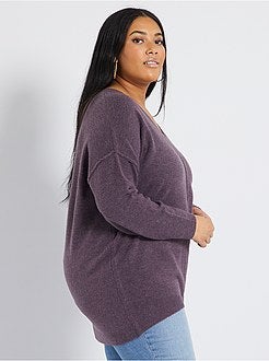 Camisola com matéria de penas - Kiabi