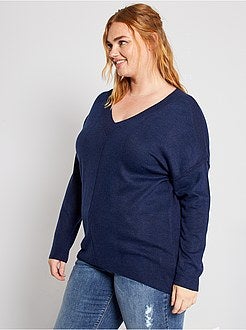 Camisola com matéria de penas - Kiabi