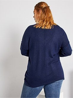 Camisola com matéria de penas - Kiabi