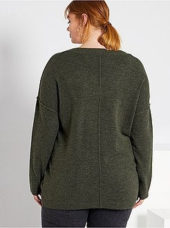 Camisola com matéria de penas - Kiabi