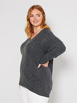 Camisola com matéria de penas - Kiabi