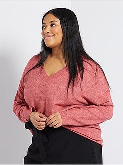 Camisola com matéria de penas - Kiabi