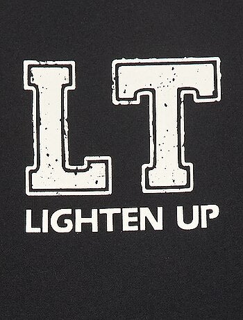 Camisola com motivo bicolor