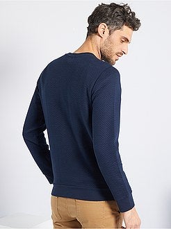 Camisola com motivo em ziguezague em relevo - Kiabi