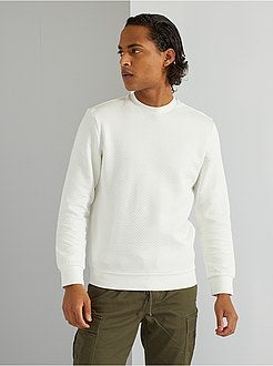 Camisola com motivo em ziguezague em relevo - Kiabi