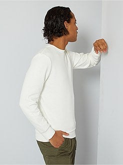 Camisola com motivo em ziguezague em relevo - Kiabi