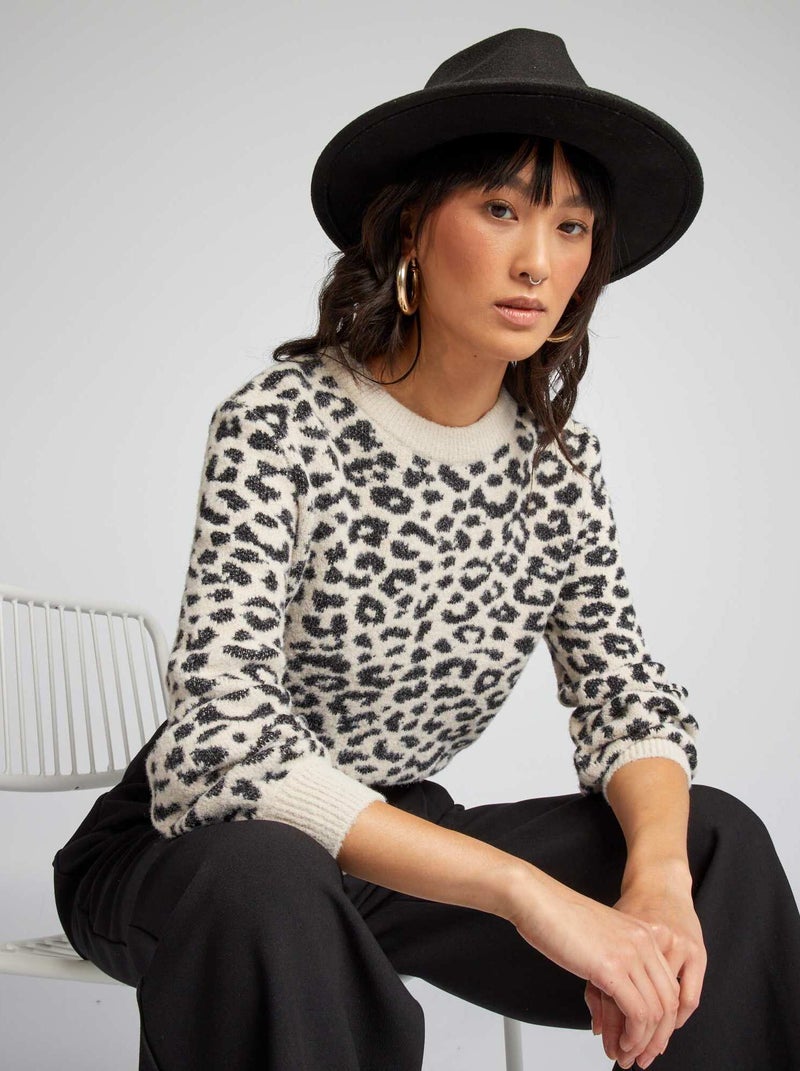 Camisola com motivo PRETO - Kiabi