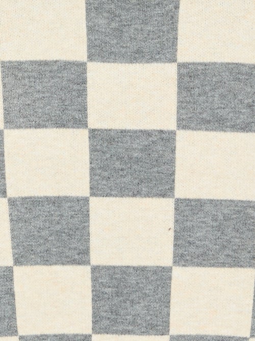 Camisola com padrão axadrezado - Kiabi