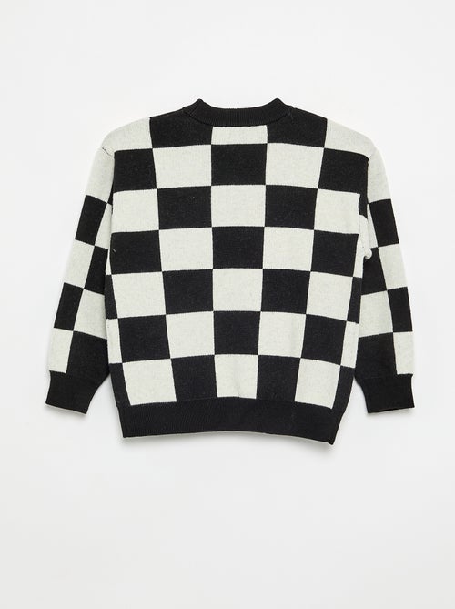 Camisola com padrão axadrezado - Kiabi Camisola com padrão axadrezado - Kiabi