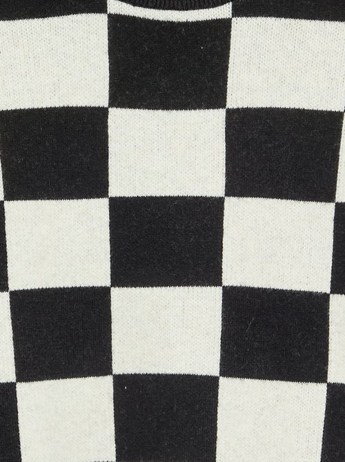 Camisola com padrão axadrezado - Kiabi Camisola com padrão axadrezado - Kiabi