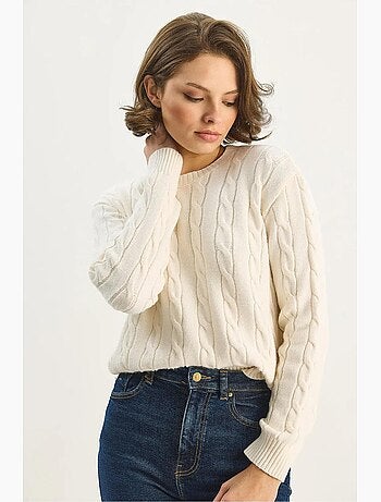 Camisola com padrão de trança lucci