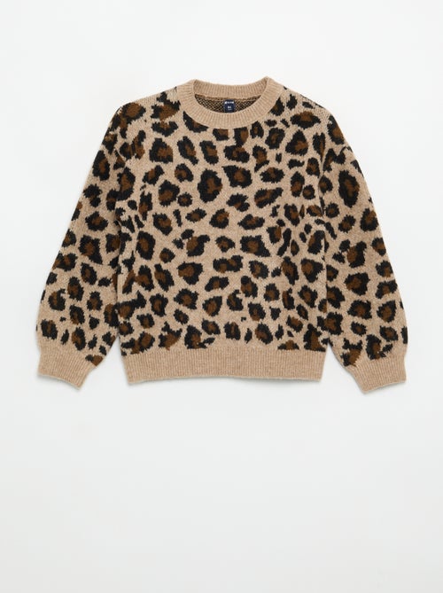 Camisola com padrão leopardo - Kiabi Camisola com padrão leopardo - Kiabi