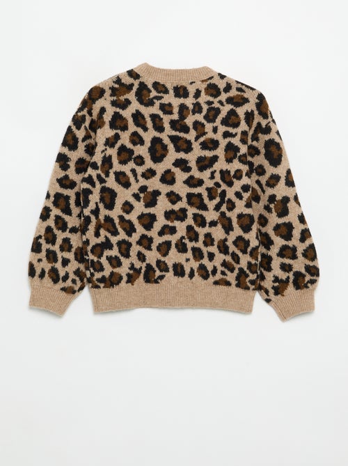 Camisola com padrão leopardo - Kiabi Camisola com padrão leopardo - Kiabi