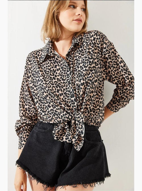 Camisola com padrão leopardo mbms lucci - Kiabi