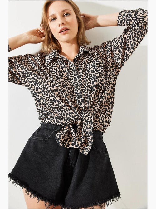 Camisola com padrão leopardo mbms lucci - Kiabi