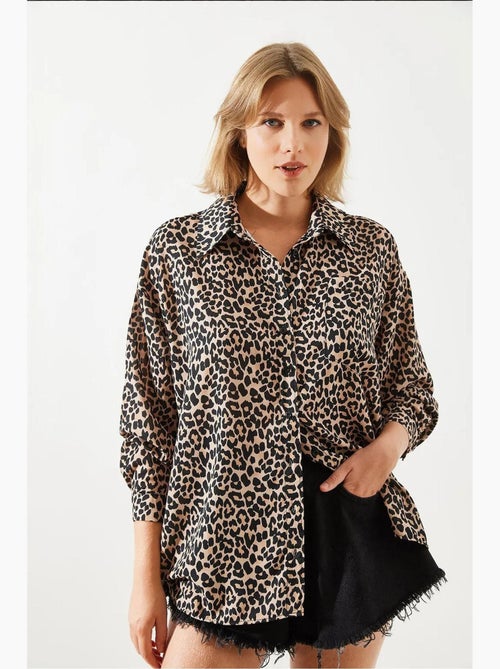 Camisola com padrão leopardo mbms lucci - Kiabi