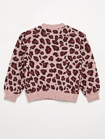 Camisola com padrão leopardo