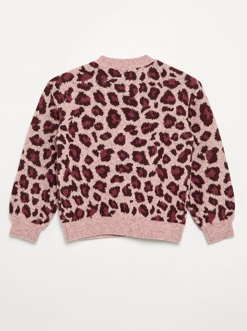 Camisola com padrão leopardo Rosa - Kiabi