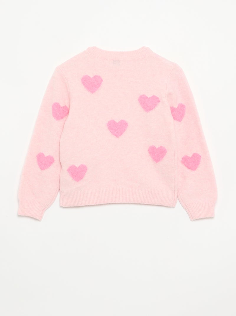 Camisola com padrões divertidos por toda a peça Rosa - Kiabi