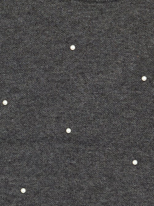 Camisola com pérolas - Kiabi