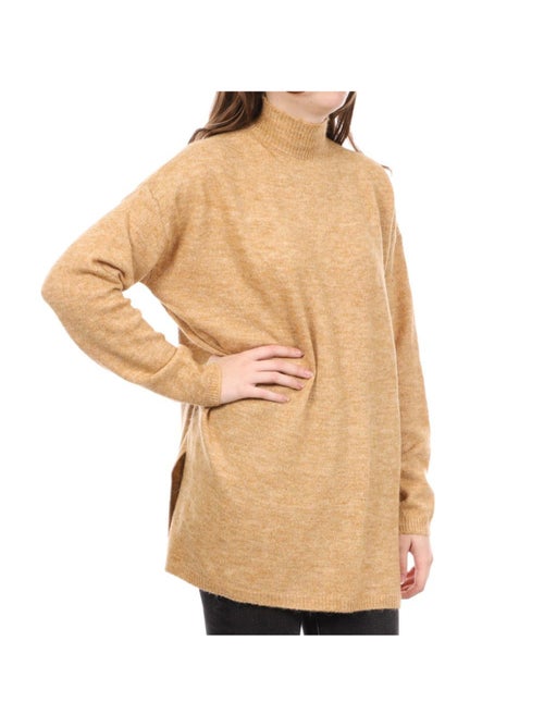 Camisola comprida bege vero moda plaza para mulher - Kiabi