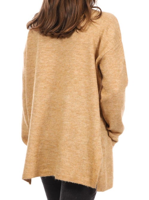 Camisola comprida bege vero moda plaza para mulher - Kiabi