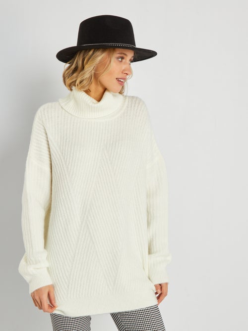 Camisola comprida em malha - Kiabi