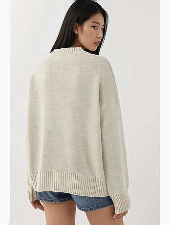 Camisola cozy de gola redonda hiccup