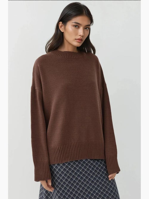 Camisola cozy de gola redonda hiccup - Kiabi Camisola cozy de gola redonda hiccup - Kiabi