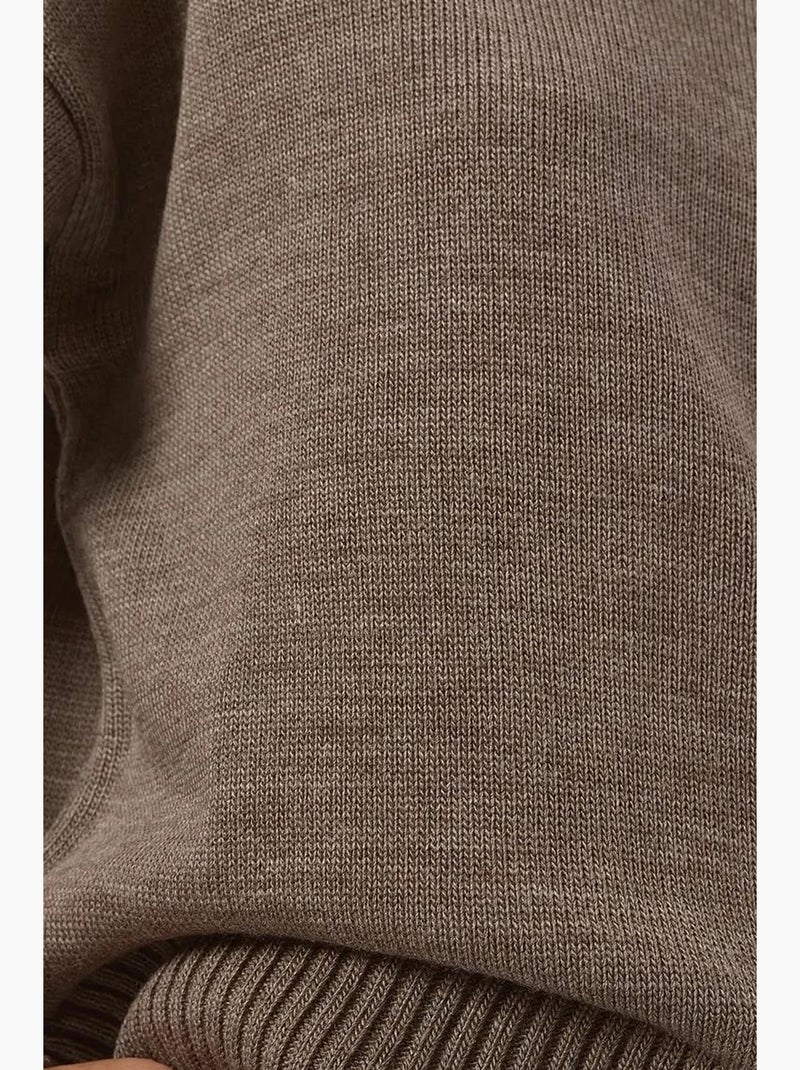 Camisola cozy de gola redonda hiccup Toupe - Kiabi