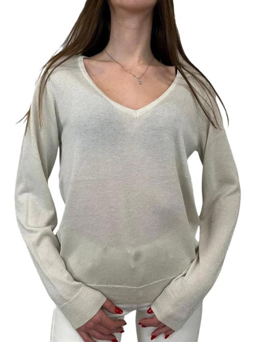 Camisola Creme Vero Moda Blaze para Mulher - Kiabi