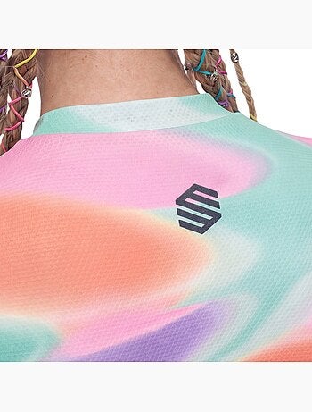 Camisola cropped de ciclismo mulher boombastic