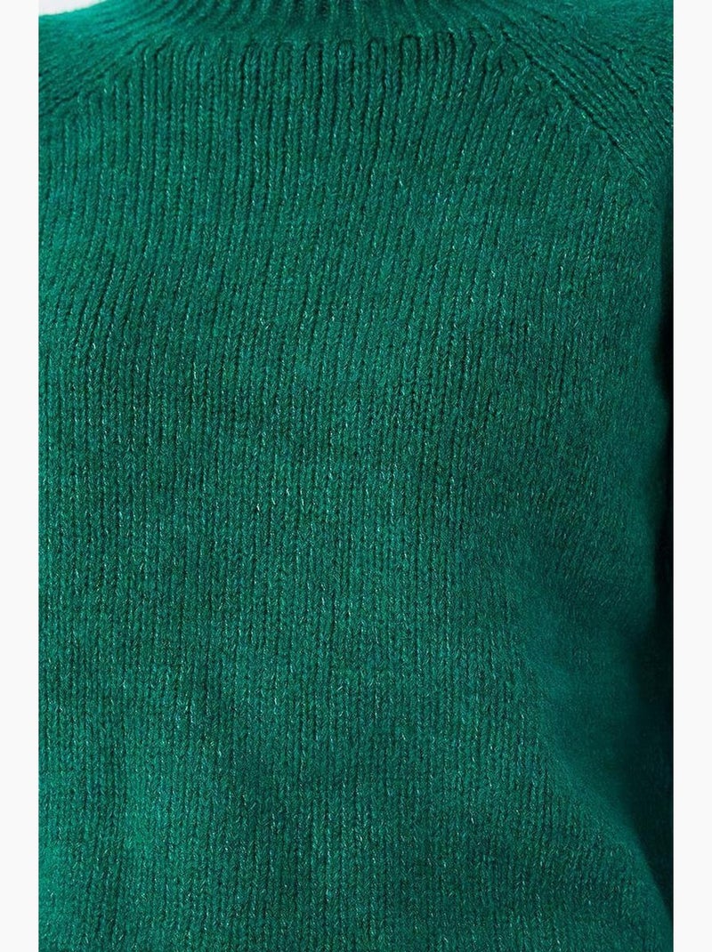 Camisola cropped de malha texturizada para mulher mixray Verde - Kiabi