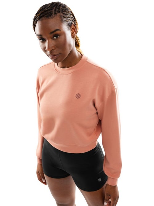 Camisola cropped de treino para mulher - Kiabi
