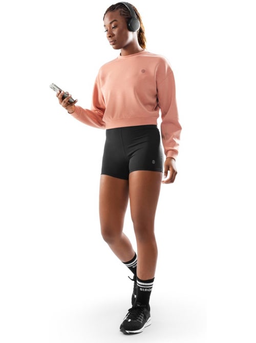 Camisola cropped de treino para mulher - Kiabi