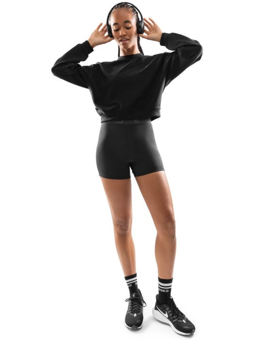 Camisola cropped de treino para mulher - Kiabi